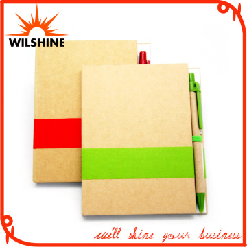 Customized Glue Bound Paper Notebook with Pen for Promotion (SNB102)